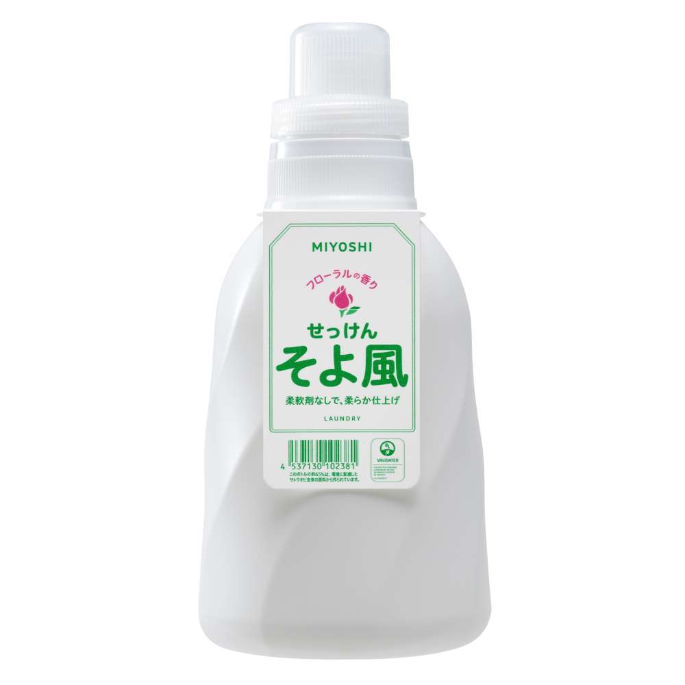 ミヨシ石鹸　そよ風液体せっけん　ボトル１１００ｍｌ