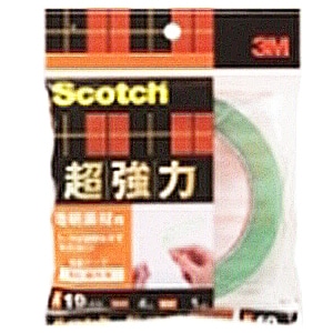 3M スコッチ 超強力両面テープ 透明素材用 19mm×4m STD-19