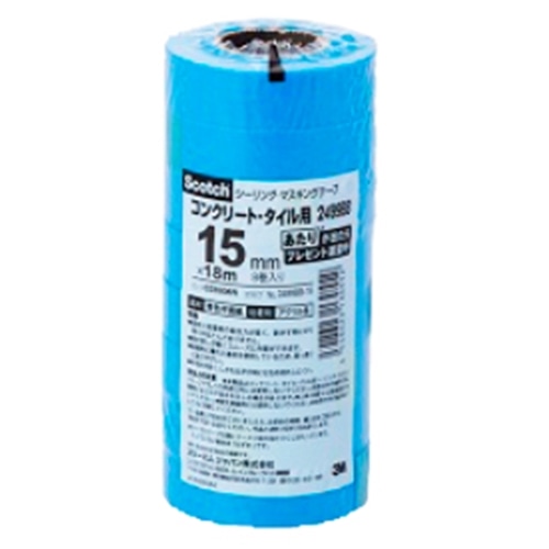 3M スコッチ シーリングマスキングテープ コンクリートタイルパネル18m8巻 2499BB-15