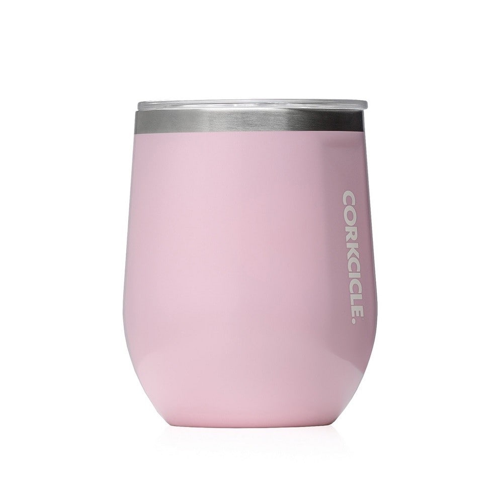 METALLIC　STEMLESS　Gunmetal　12oz　ローズクォーツ 12oz　ローズクォーツ