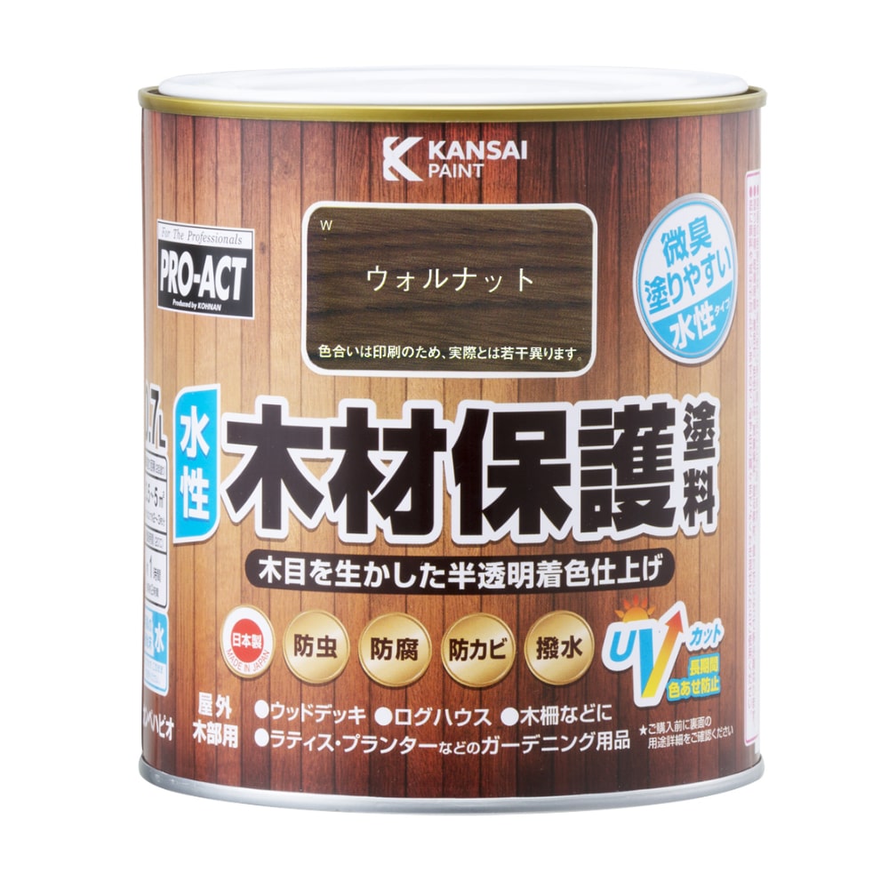 コーナン オリジナル Proact 水性木材保護塗料 0 7l ウォルナット ウォルナット 塗料 接着剤 ホームセンターコーナンの通販サイト コーナン オリジナル Proact 水性木材保護塗料 0 7l ウォルナット ウォルナット 塗料 接着剤 ホームセンターコーナンの通販サイト