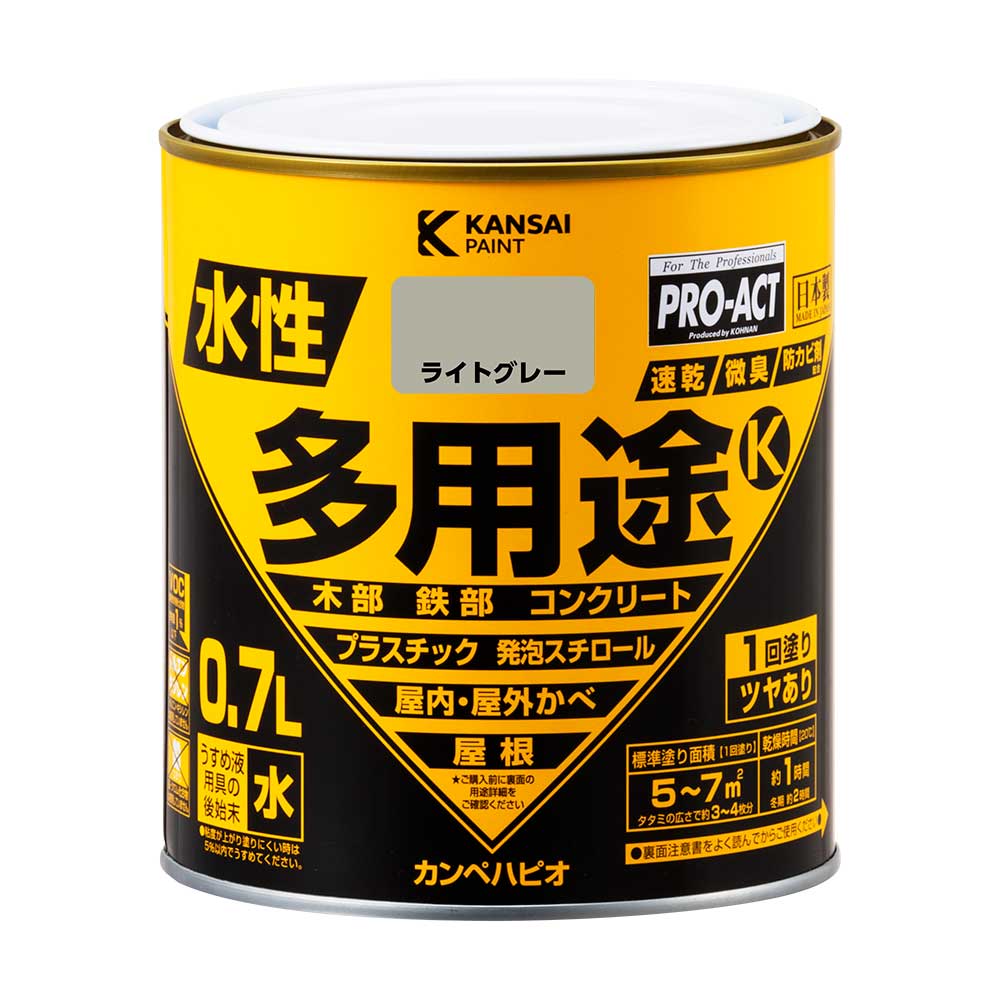 PROACT 水性多用途Ｋ ０．７Ｌ　ライトグレー ライトグレー 0.7L