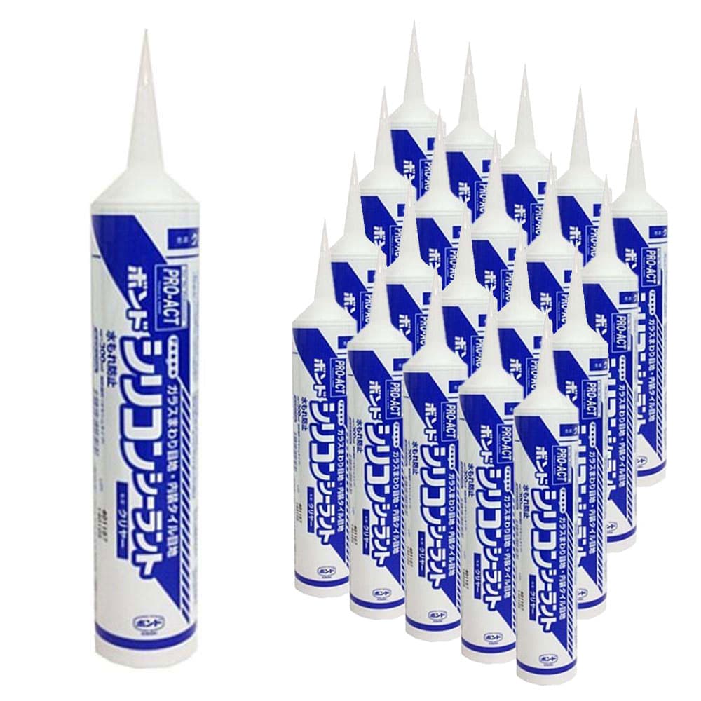 PROACT コニシ　シリコンシーラント　クリヤー　３００ｍｌ　【シリコーンシーラント　シリコンコーク】　×２０本セット クリヤー 20本
