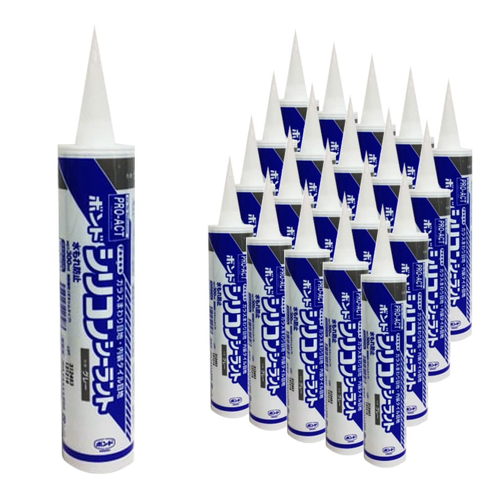 PROACT コニシ　シリコンシーラント　グレー　３００ｍｌ　【シリコーンシーラント　シリコンコーク】　×２０本セット グレー 20本