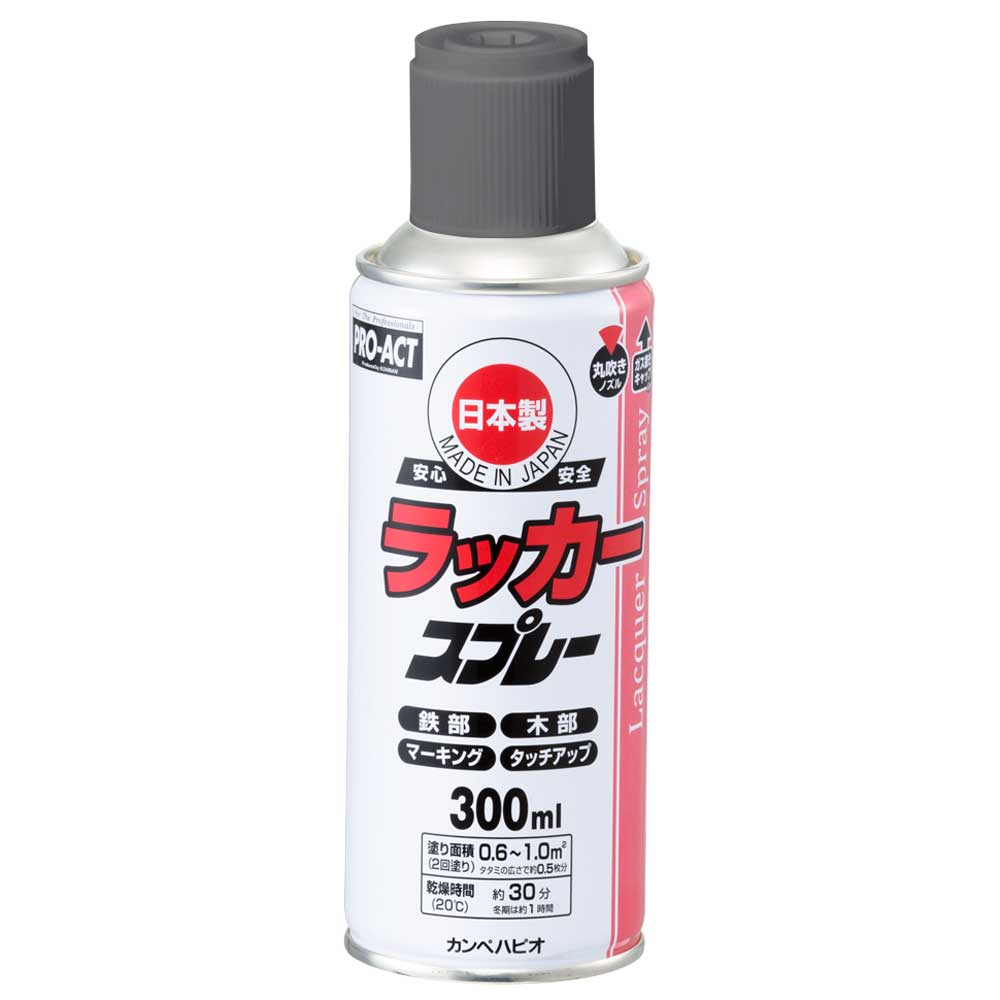 PROACT ラッカースプレー３００ml ねずみ×12本セット