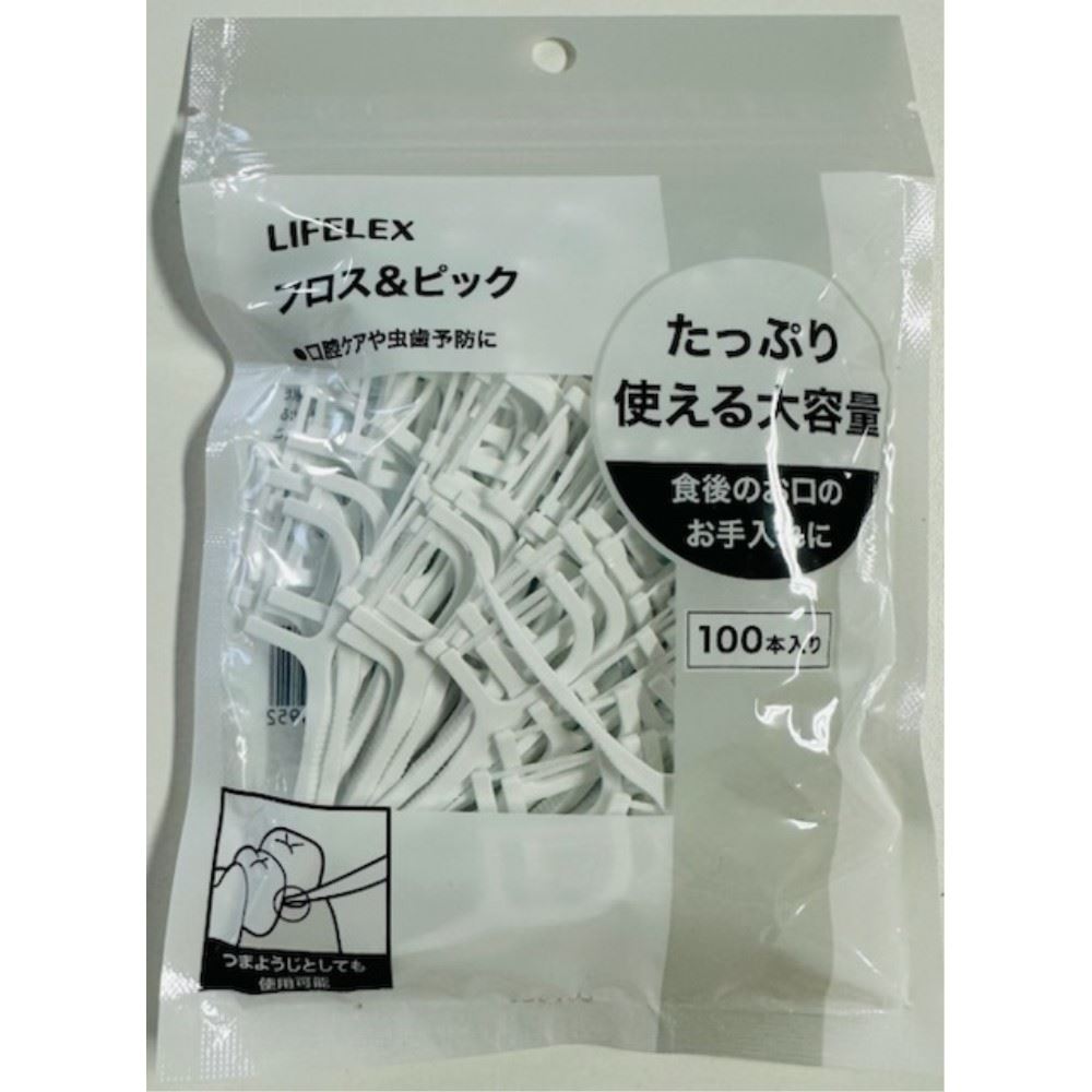 LIFELEX　フロス＆ピック　１００本入