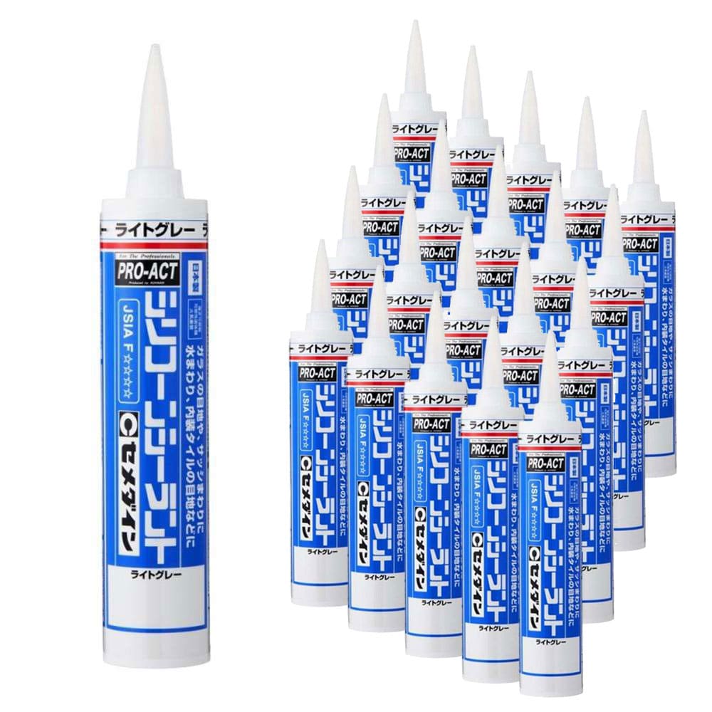 PROACT シリコーンシーラント　ライトグレー　３００ｍｌ　×２０本 ライトグレー　20本