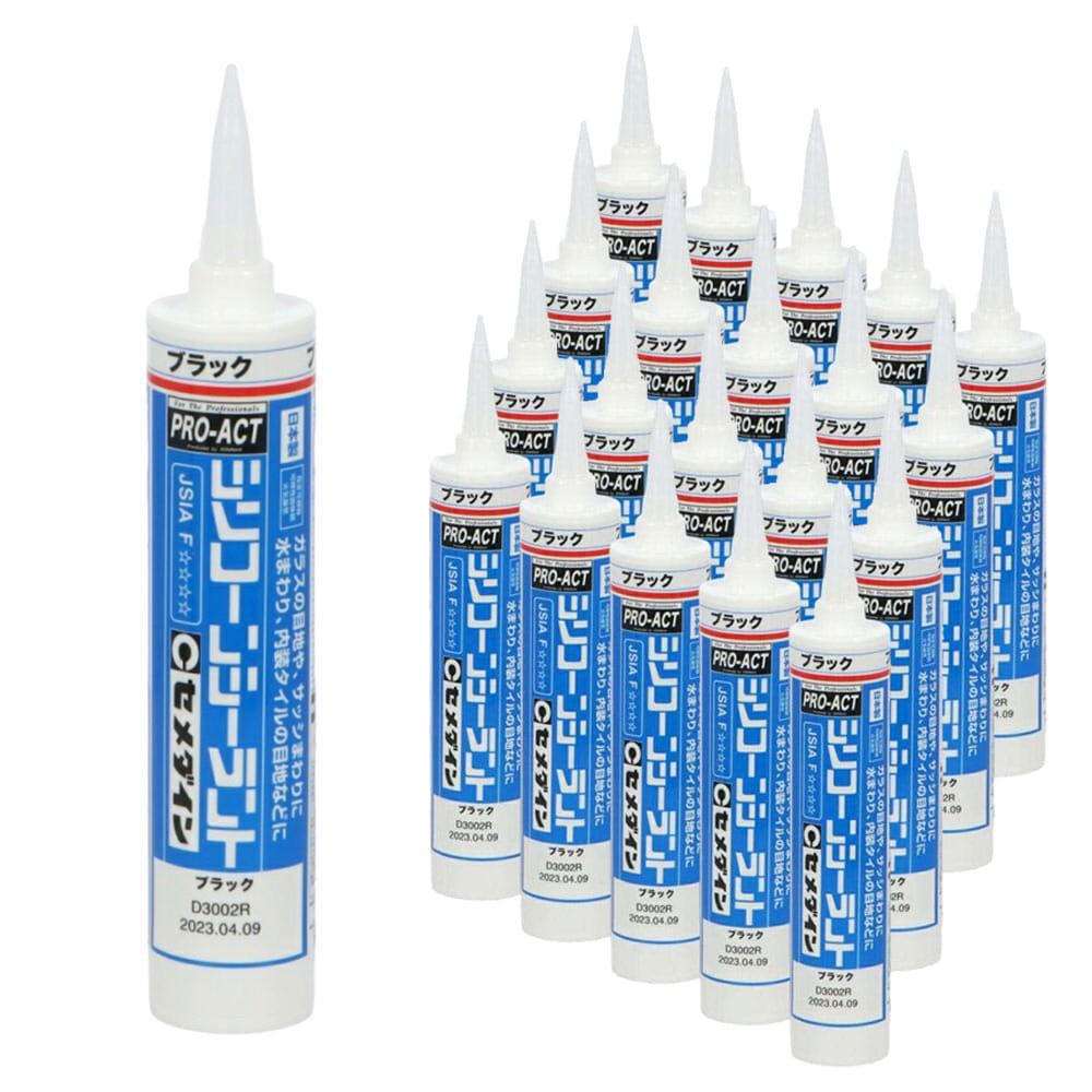 PROACT シリコーンシーラント　ブラック　３００ｍｌ　×２０本 ブラック　20本