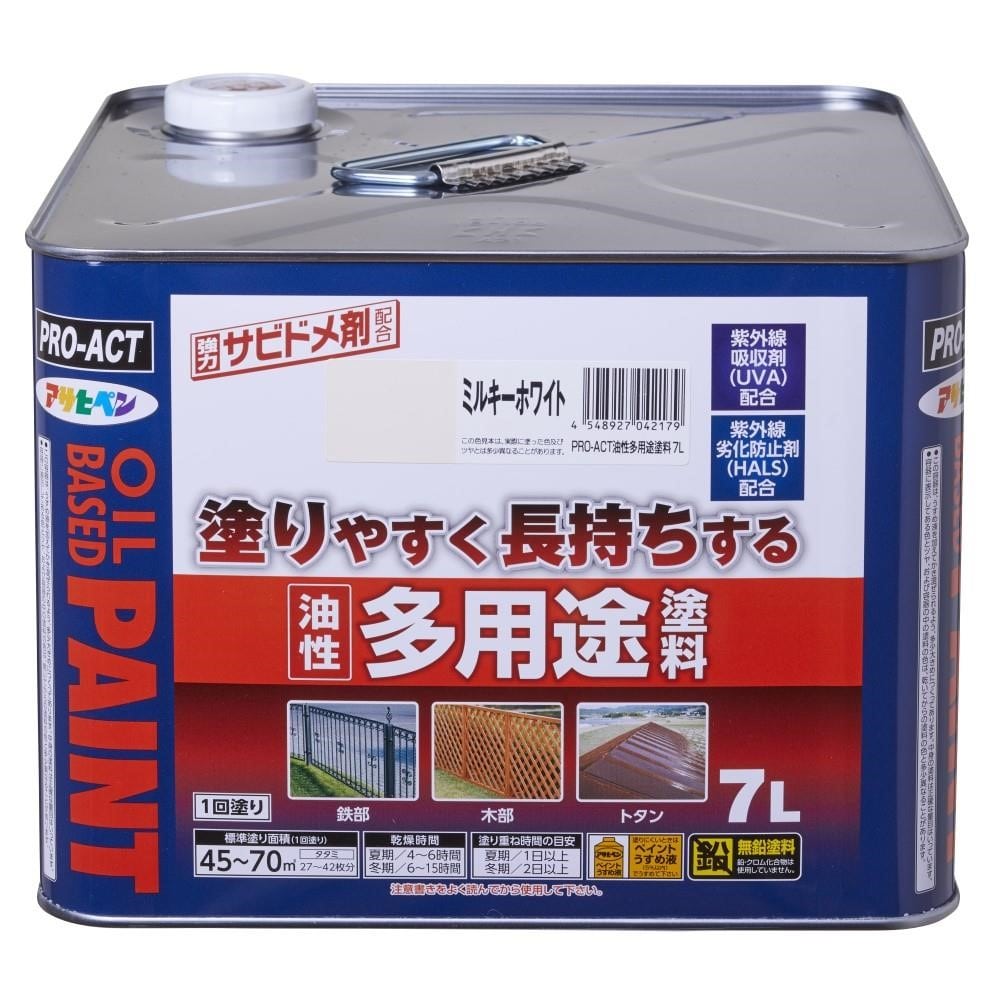 PROACT　油性多用途塗料　７Ｌ　ミルキーホワイト ミルキーホワイト