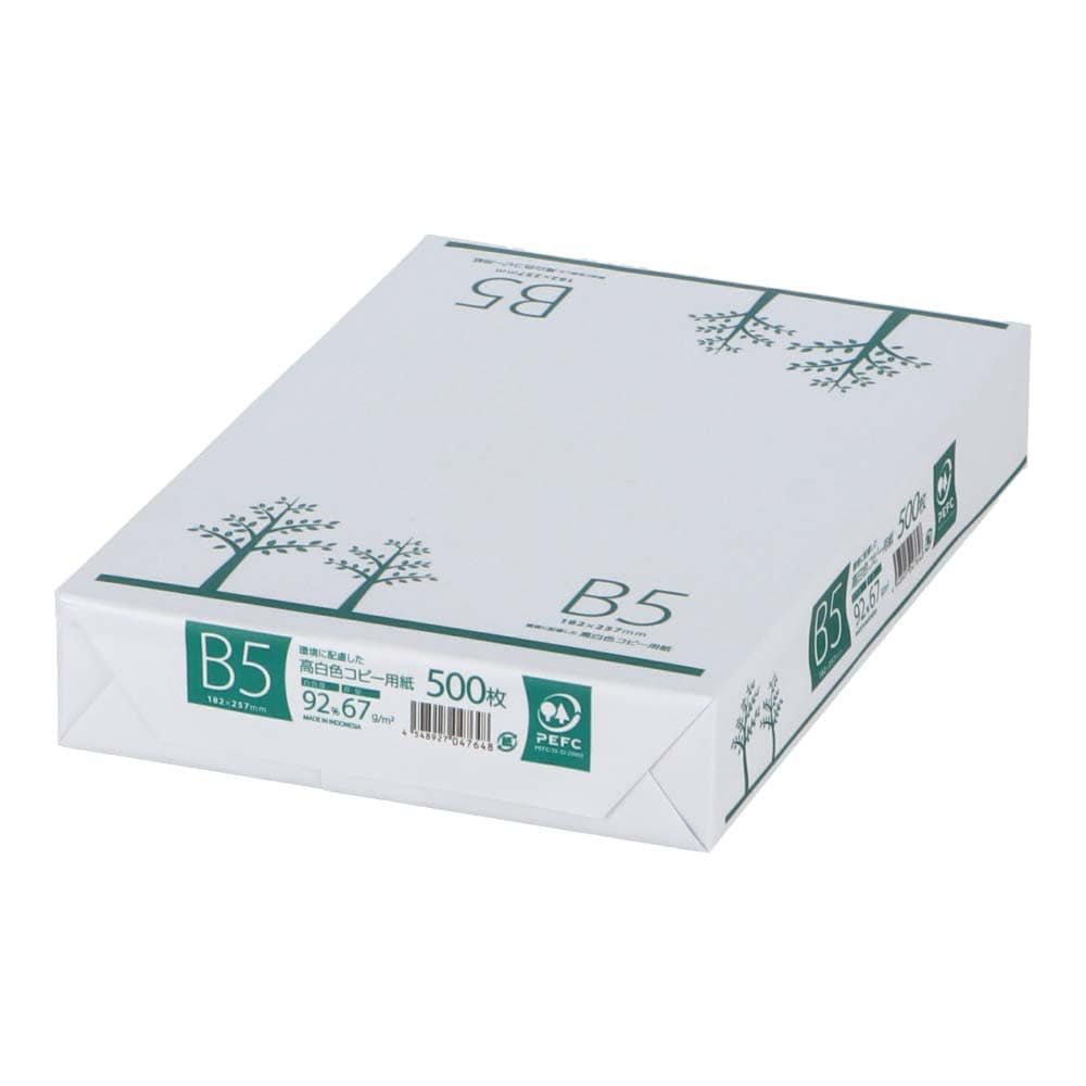 LIFELEX　Ｂ５高白色コピー用紙　５００枚 Ｂ５　単品