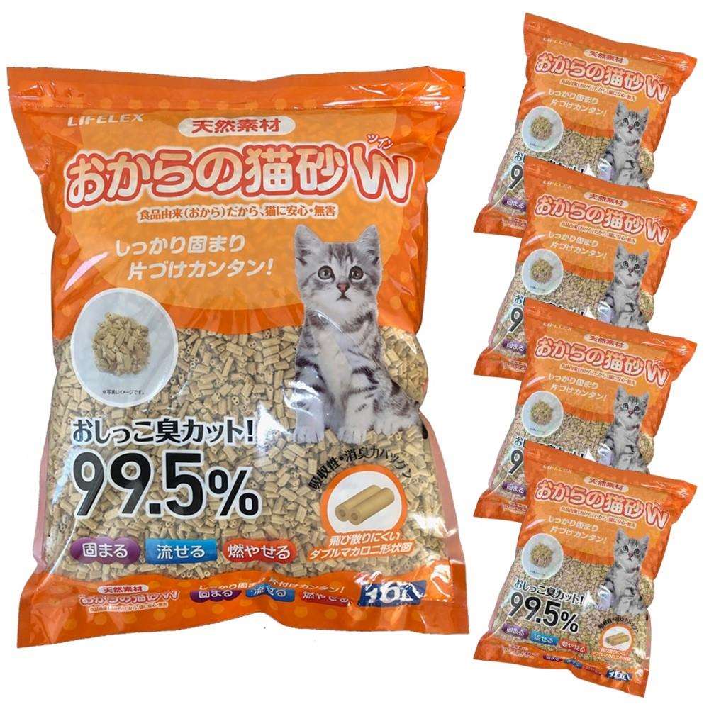 LIFELEX おからの猫砂Ｗ　１０Ｌ　×４個セット 4個セット