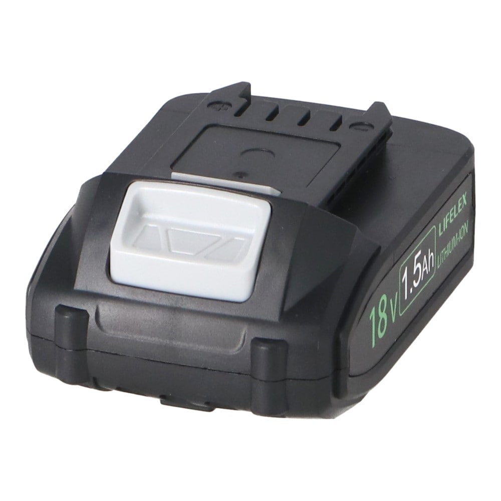 LIFELEX　１８Ｖ　１．５Ａｈ　バッテリー　ＫＭＢＰ－１８１５（残量計付）　ブラック 1.5Ah