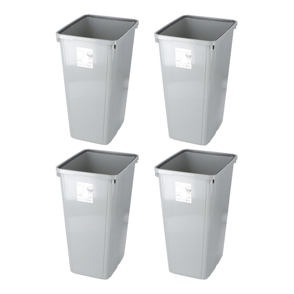 LIFELEX　角型ペール６０Ｌ　本体　グレー　×４個セット 60L本体4個セット