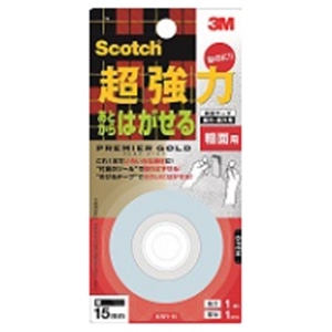 3M スコッチ　超強力はがせるテーププレミア粗面用１５ｍｍ×１ｍ