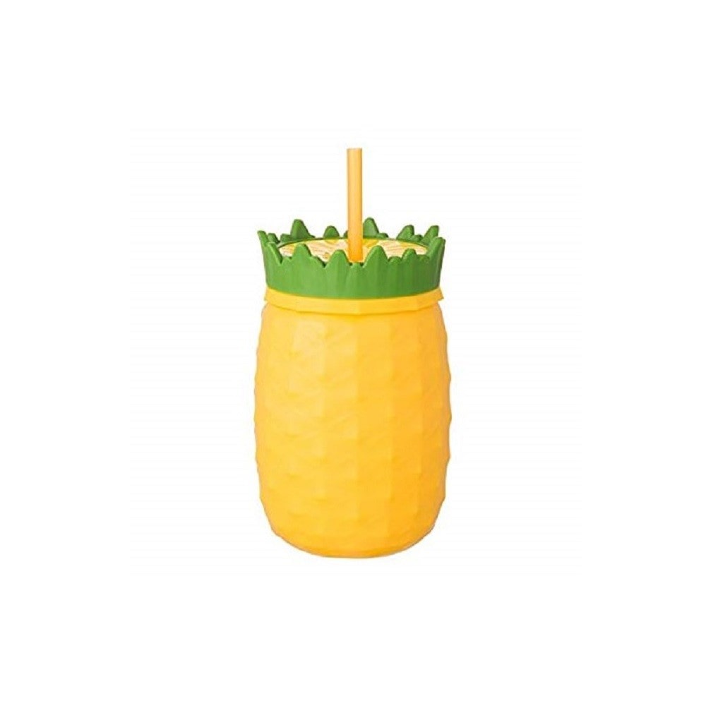 ストロー付きタンブラー　パイナップル　470ml　トロピカル・コレクション パイナップル