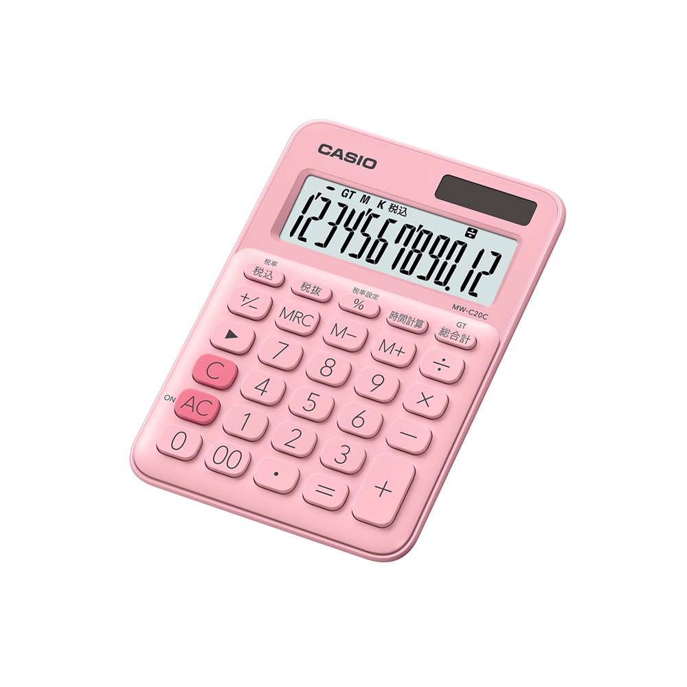 カラフル電卓　ＭＷ－Ｃ２０Ｃ－ＰＫ－Ｎ ピンク