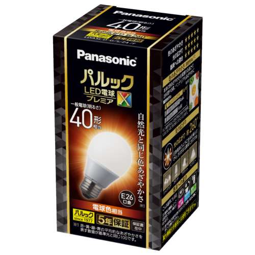 パナソニック　ＬＥＤ電球全方向４０Ｗ形Ｅ２６プレミアＸ　ＬＤＡ５ＬＤＧＳＺ４Ｆ LDA5LDGSZ4F