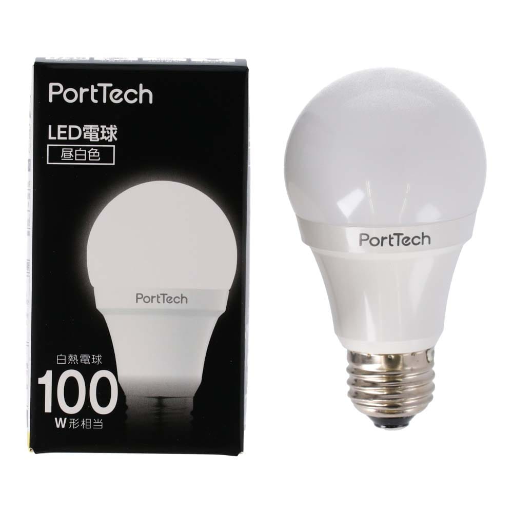 PortTech LED電球広配光100W相当 昼白色 PA100N26(昼白色): 家電・照明|ホームセンターコーナンの通販サイト