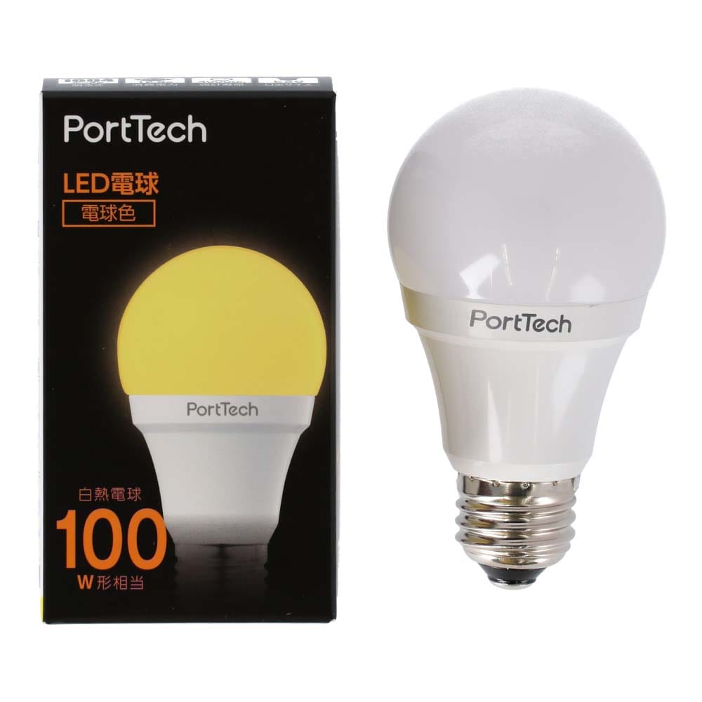 PortTech LED電球広配光100W相当 電球色 PA100L26 電球色