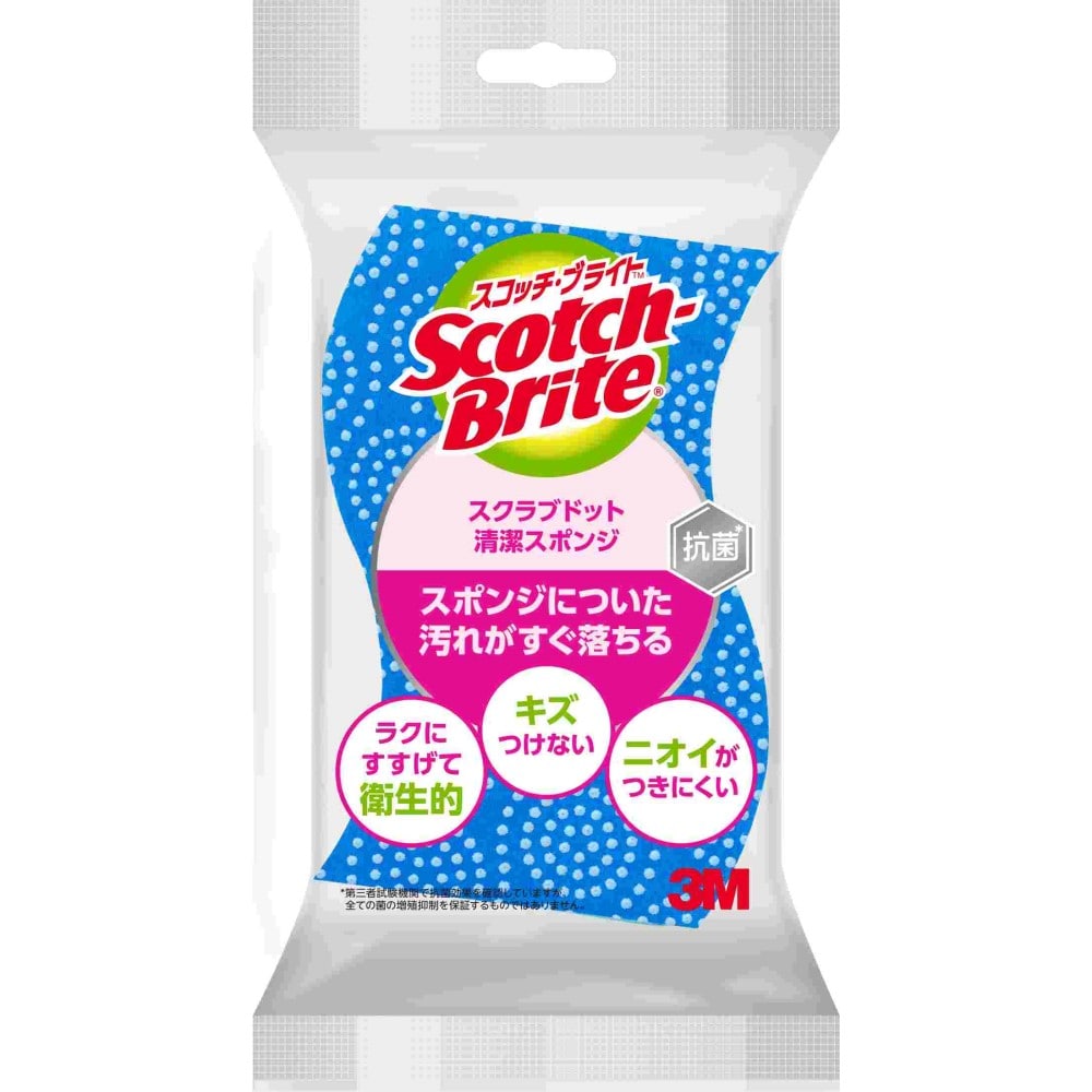 ３Ｍ　スクラブドットスポンジ　ブルー ブルー