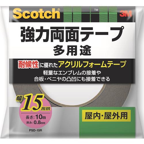 強力両面テープ　多用途 ＰＳＤ－１５Ｒ　１５ｍｍ×１０ｍ 15ｍｍ×10ｍ