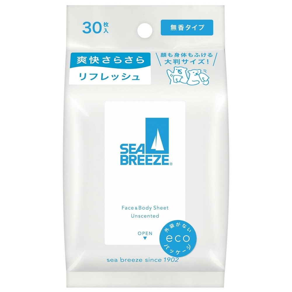 シーブリーズ　フェイス＆ボディシートＮ　無香料３０枚 無香料