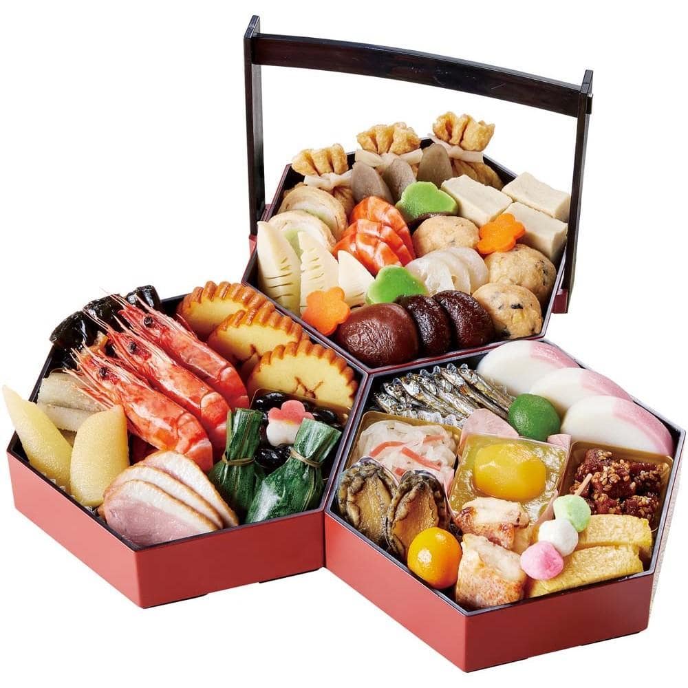 【11/20まで表示価格から早割5％off】ドウシシャ　京菜味のむら　八坂　ヤサカ 八坂 三段重亀甲型おせち