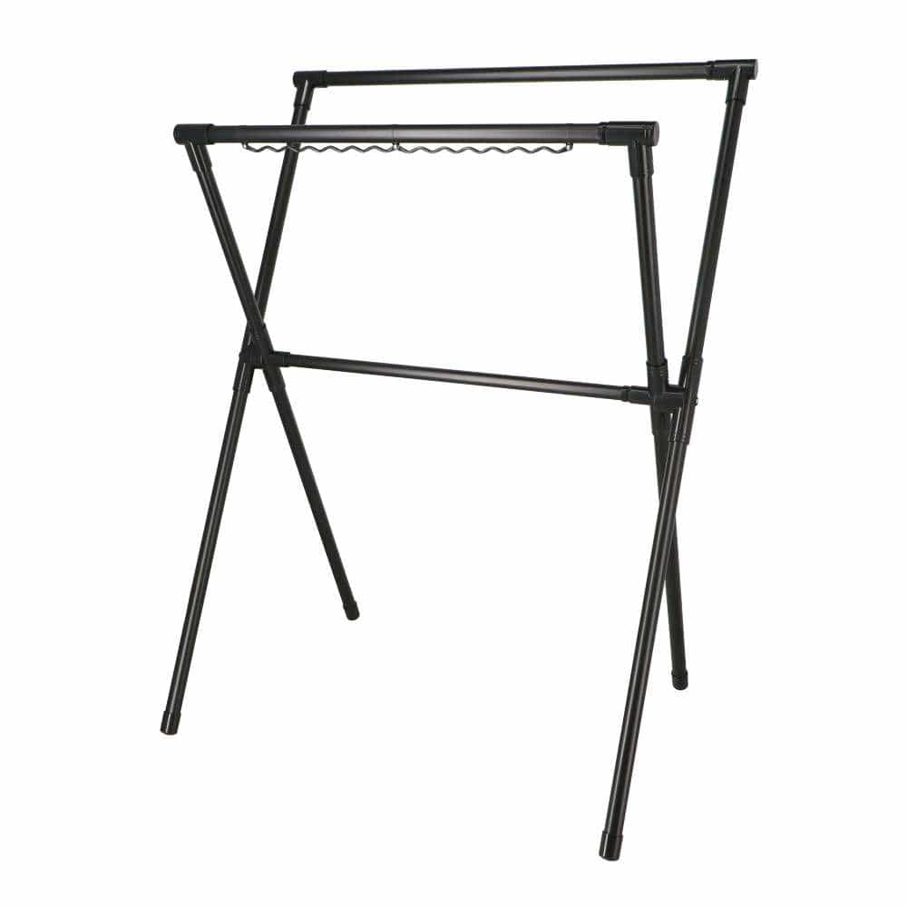 LIFELEX　伸縮室内Ｘ型物干しブラック　ＷＥＨ２１－００２４ ブラック