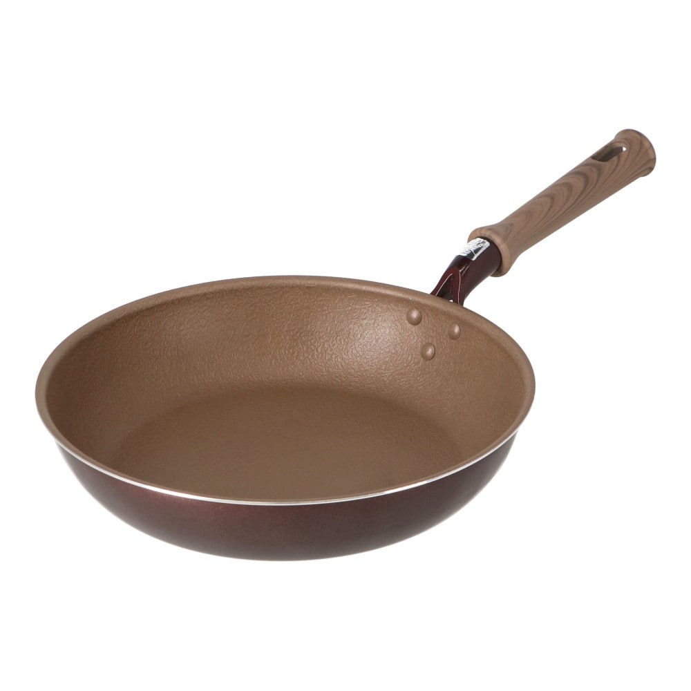 LIFELEX　３０００ｔプレスで圧縮した直火フライパン２８ｃｍ　ＧＦＭＰー２８　ダークピンク 28cm