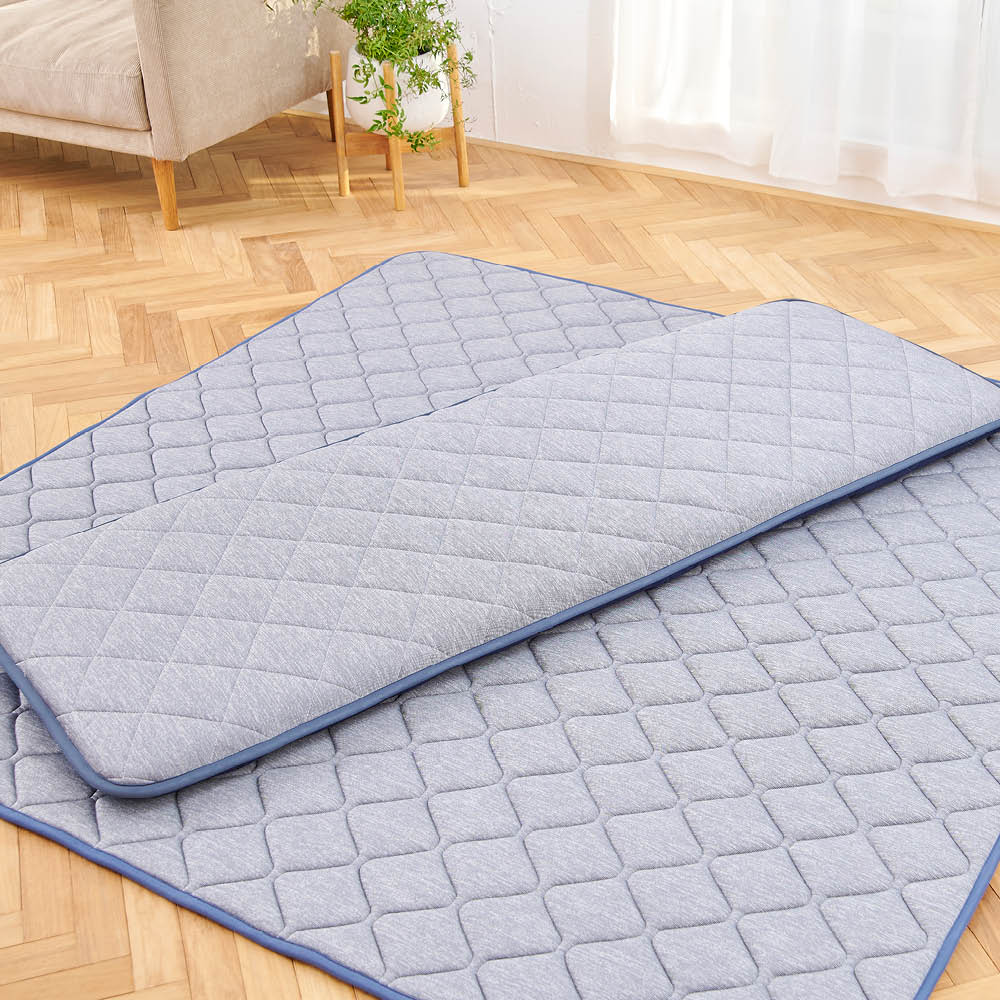 LIFELEX 強冷感3層ロングロングクッション ネイビー2