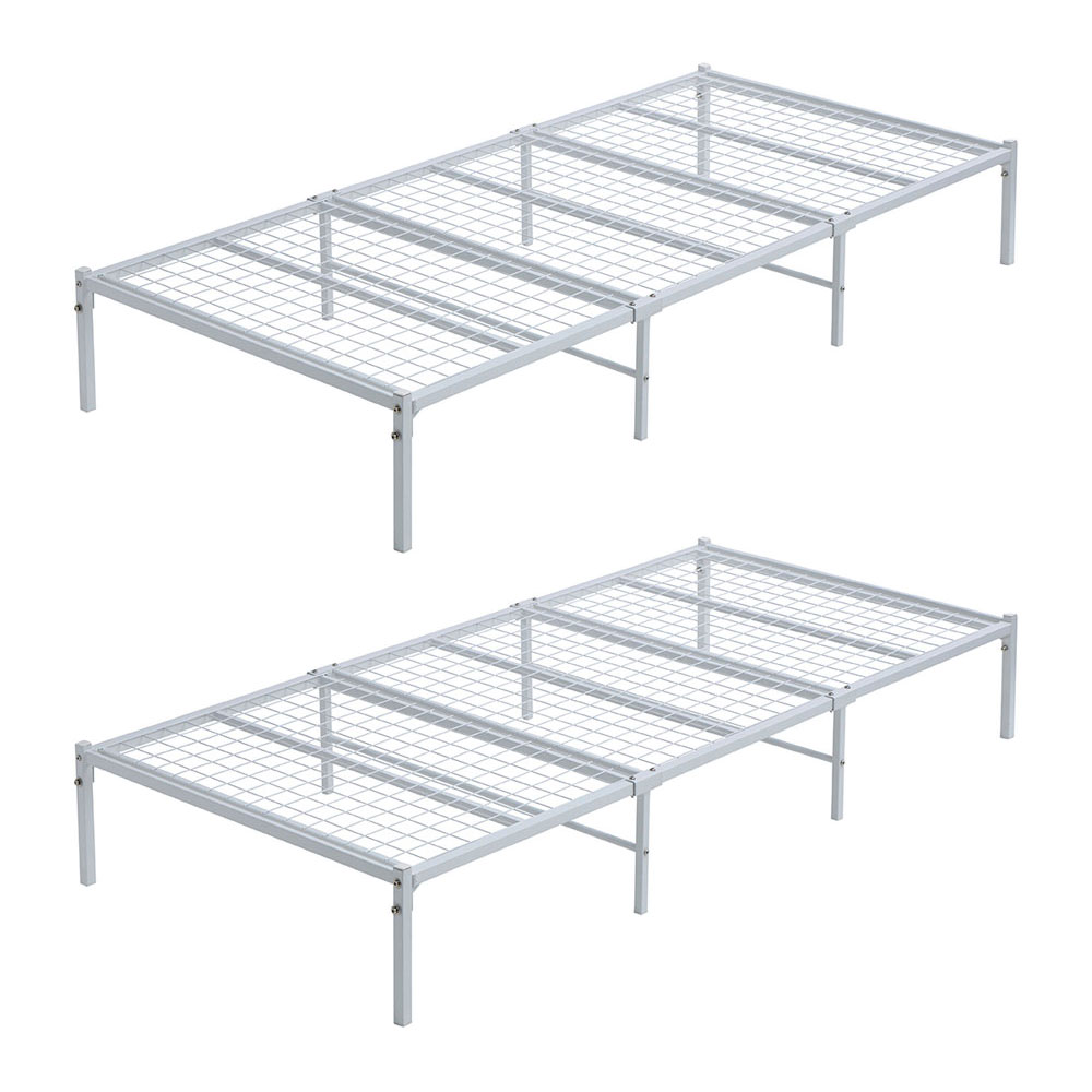 【まとめてお得】LIFELEX　メッシュパイプベッド　ＷＨ　９５１９５－３０　×２台セット ホワイト 2台セット【まとめ割】