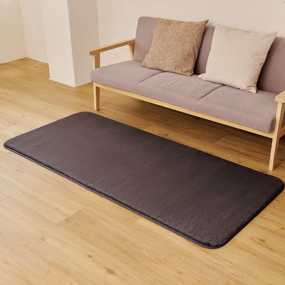 LIFELEX　ほぼネコラグ　ブリティッシュ　８０×１８５　チャコールグレー ブリティッシュ