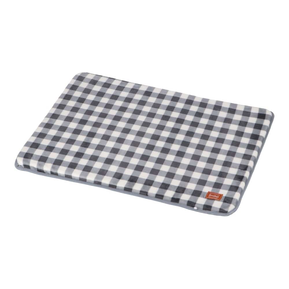 LIFELEX　ウレタンマットＭ　チェック　ダークグレー　ＱＣ１２－８２９３　２６ＡＷ Ｍ
