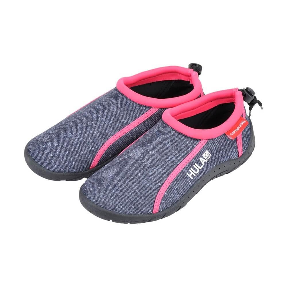 HULA マリンシューズL(BK×PK) UX-1099