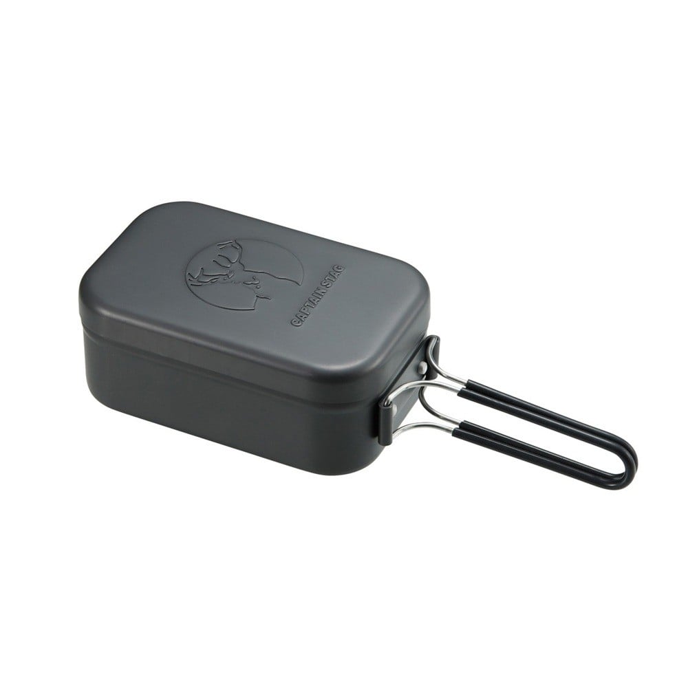キャプテンスタッグ アルミ角型メスティン(ブラック) UH-4126