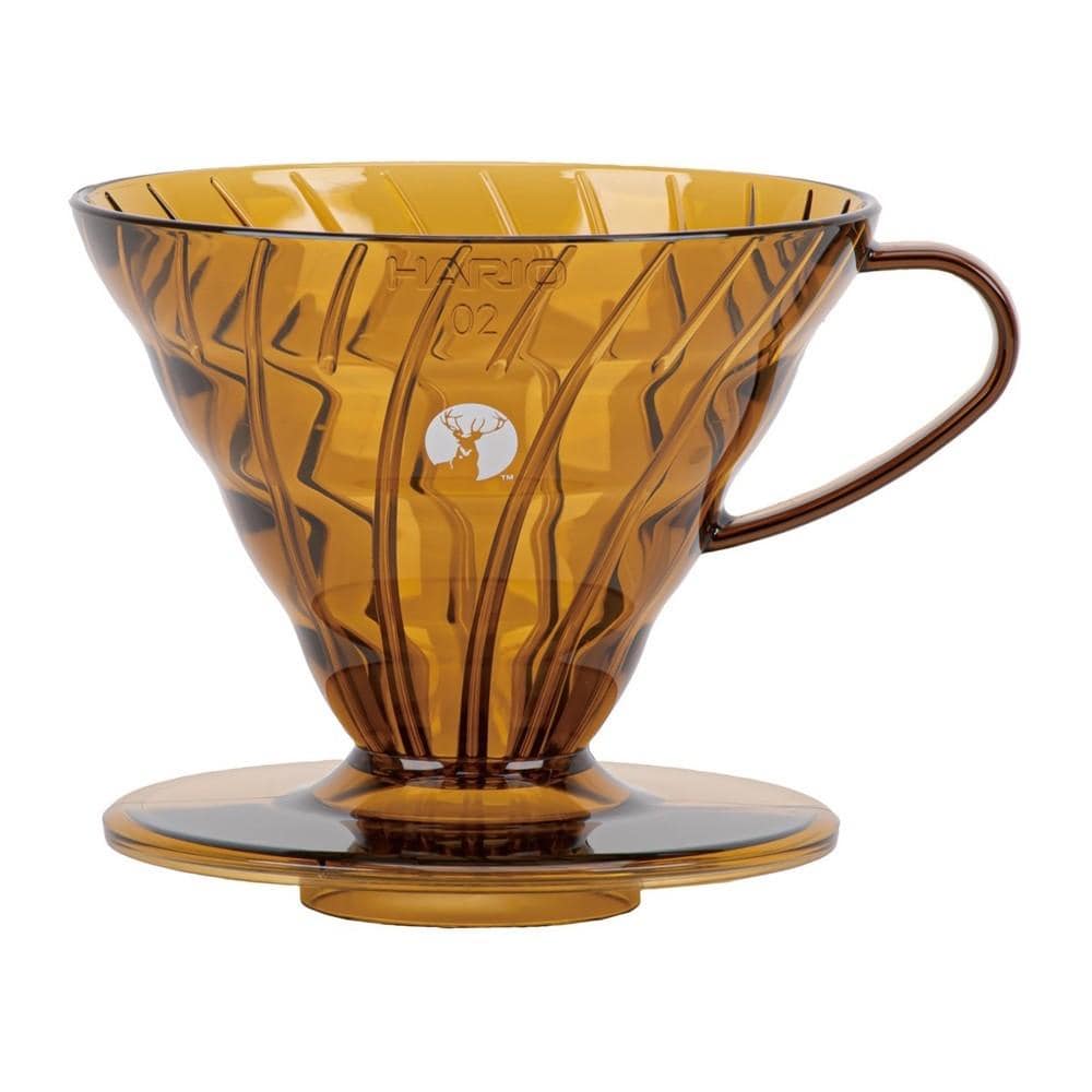 HARIO×キャプテンスタッグ V60ドリッパーA02(アンバー) UW-3575 A02（アンバー）