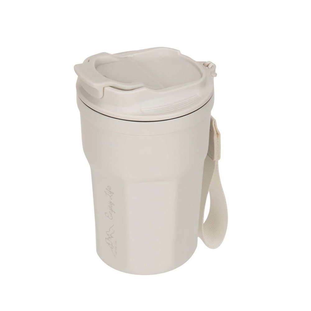 モンテ 真空二重フラップリッドタンブラー350(ホワイト) UE-3613 ホワイト