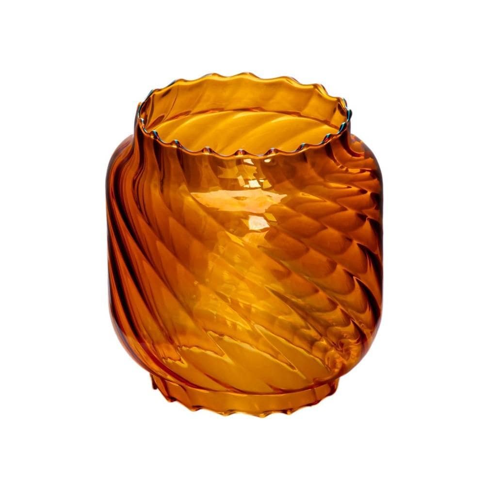 CS オイルランタン〈中〉用ホヤ アンティークアンバー UK-5016 アンティークアンバー