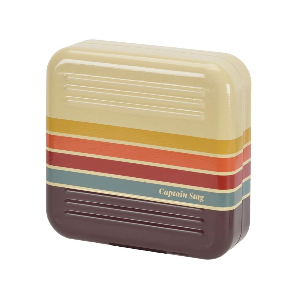 蚊取り線香スタンドケース(クリームイエロー／マルチボーダー) UM-1659 クリームイエロー／マルチボーダー