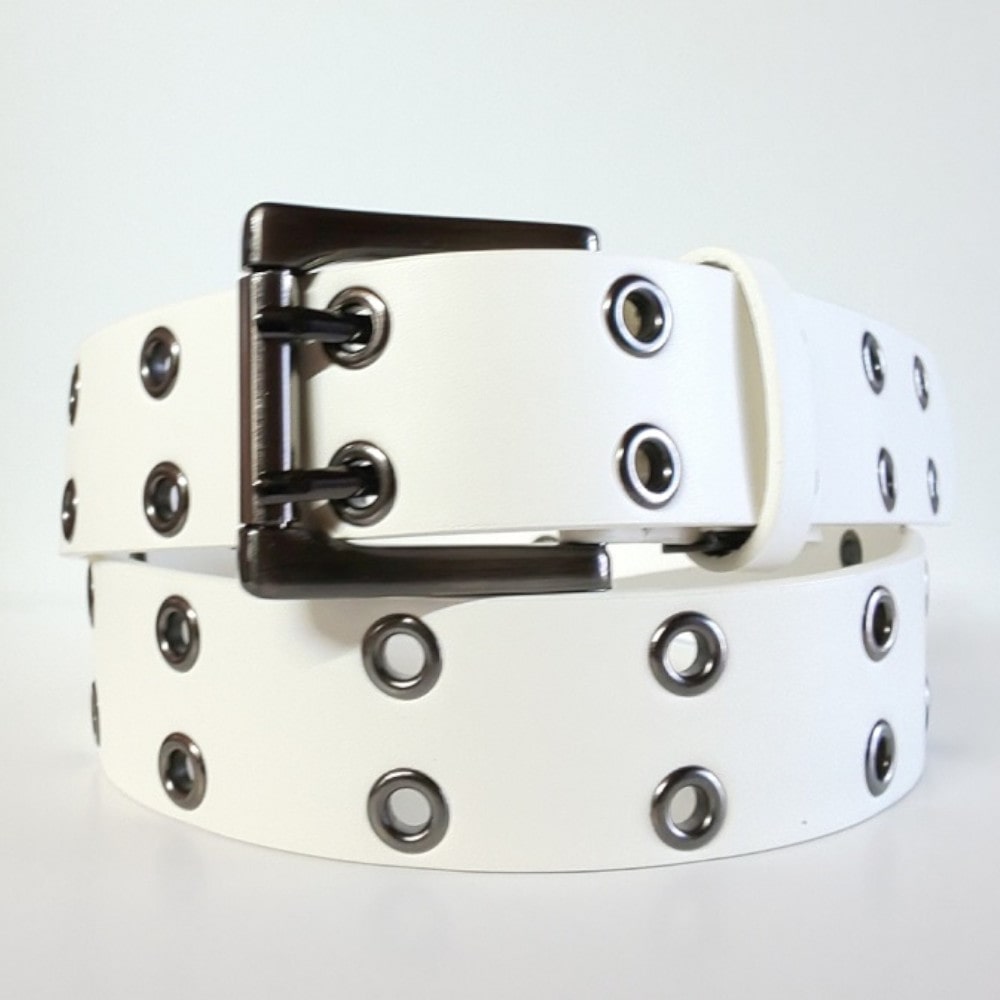 ケイワイ　４０ｍｍ　ダブルピンベルト　 Ｋ　白 シロ