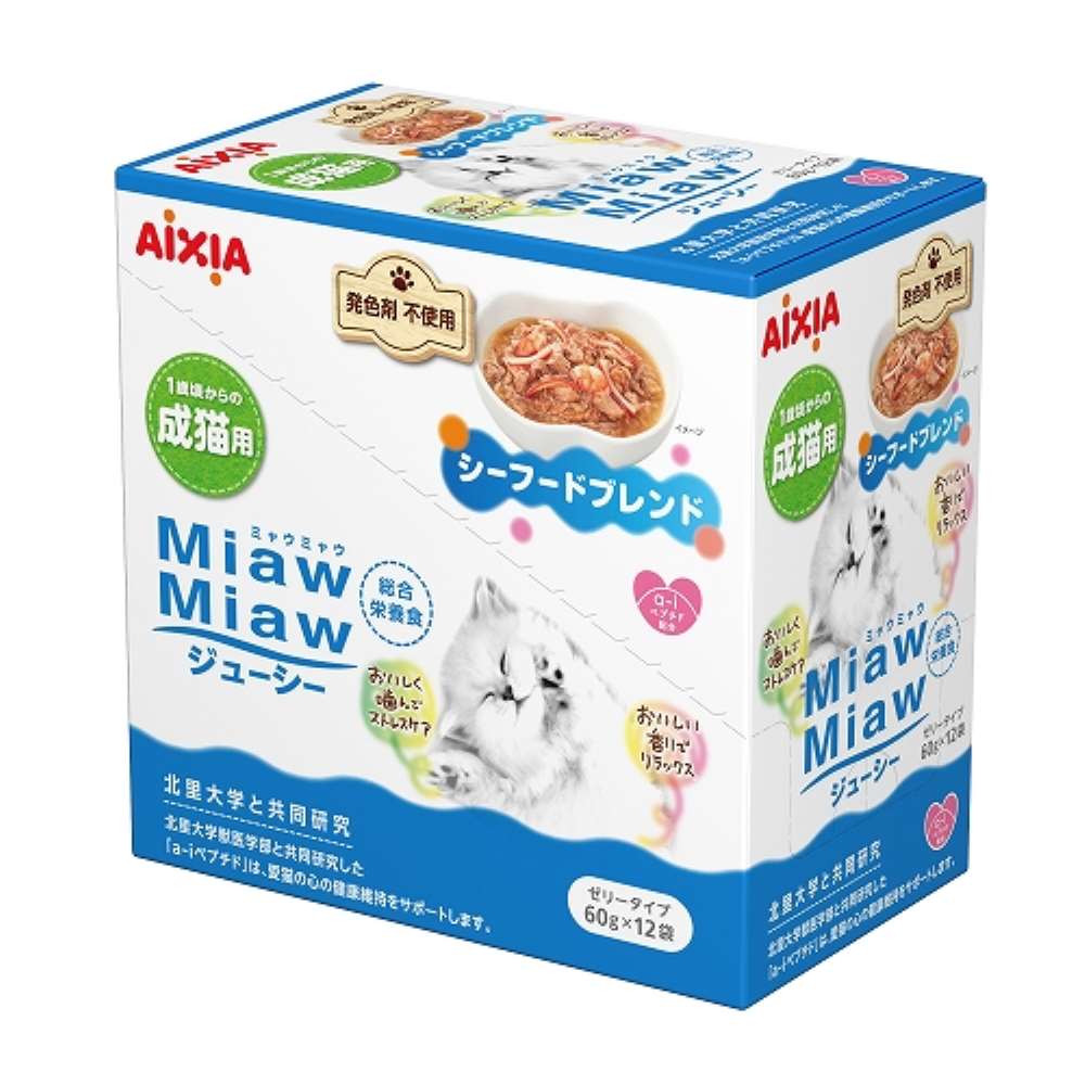 ＭｉａｗＭｉａｗジューシー　シーフードブレンド　１２Ｐ シーフードブレンド12P