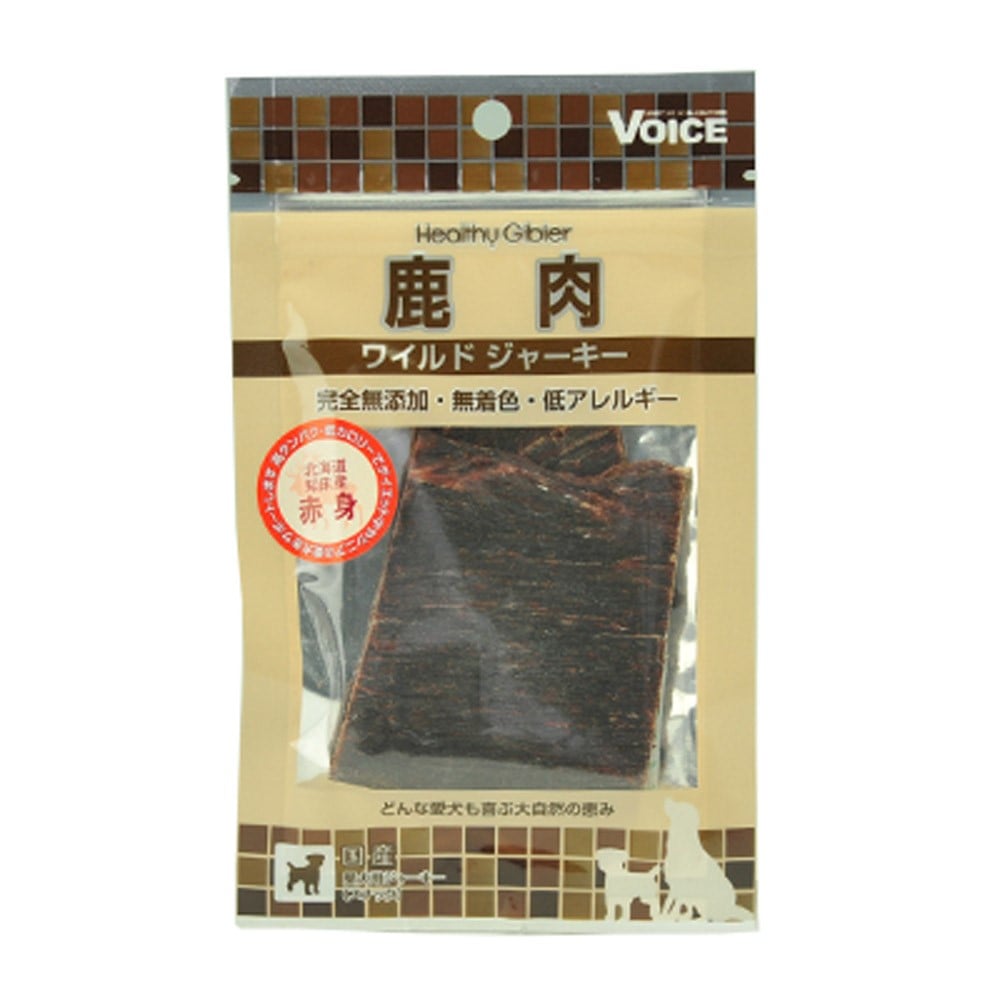 ＶＯＩＣＥ　鹿肉ワイルドジャーキー　赤身　１５ｇ 赤身
