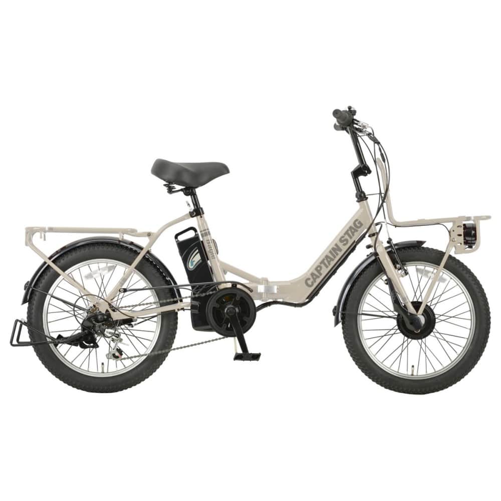 ２０インチ　eバーギー電動　電動アシスト自転車　外装6段 LEDバッテリーライト　アーミーベージュ アーミーベージュ