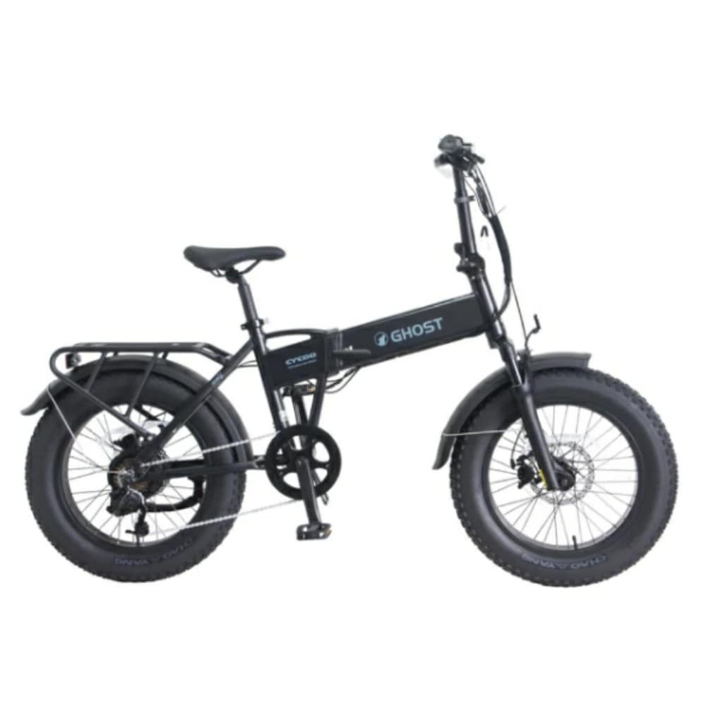 ２０インチ　サイクーゴーストウルフ　電動アシスト自転車　外装7段 LEDバッテリーライト　マットブラック マットブラック