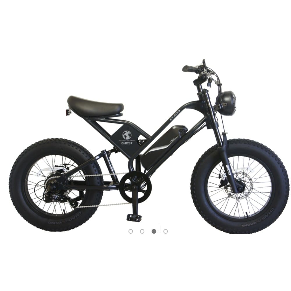 ２０インチ　サイクーゴースト 　電動アシスト自転車　外装7段 LEDバッテリーライト　マットマッハブラック マットマッハブラック