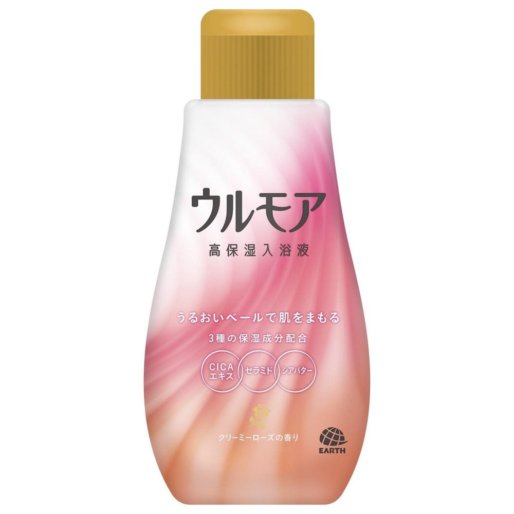 アース製薬 ウルモア　高保湿入浴液　クリーミーローズの香り 600mL 本体 600mL