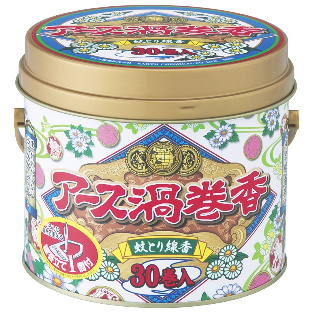 アース製薬アース渦巻香30巻　缶入　×24個セット 30巻　缶入　×24セット