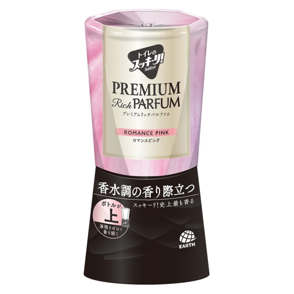 アース製薬 トイレのスッキーリ！Ｓｕｋｋｉ－ｒｉ！　プレミアムリッチパルファム　ロマンスピンク 400ml ロマンスピンク