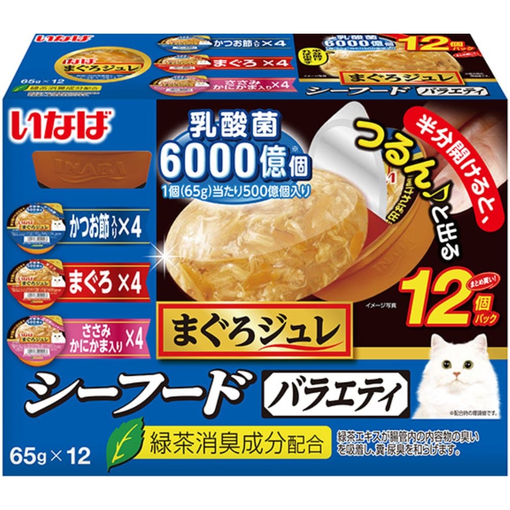 いなば食品　まぐろジュレ乳酸菌５００億個シーフードバラエティ ６５ｇ×１２個