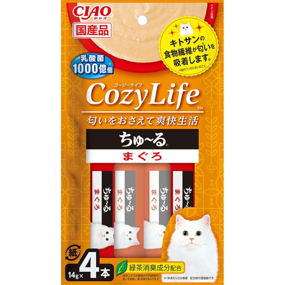 いなば食品　ＣＩＡＯ　Ｃｏｚｙ　Ｌｉｆｅちゅ～る　まぐろ １４ｇ×４本